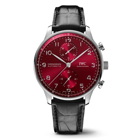 iwc portugieser red dial.